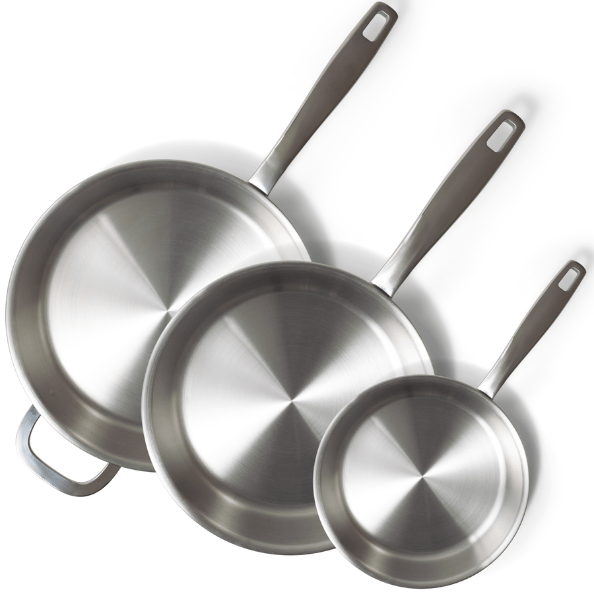 Maestro 5 - Ply Stainless Steel Frying Pan - Alva Cookware